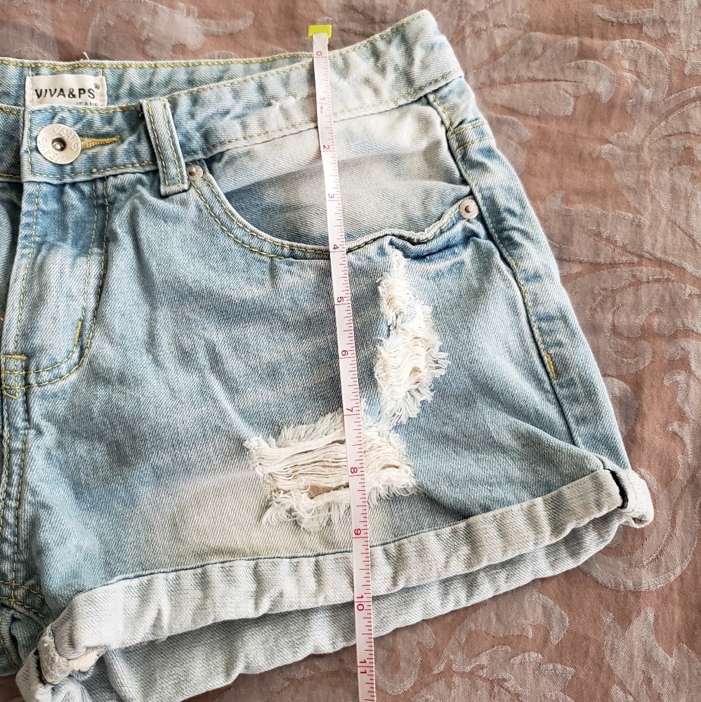 VIVA & PS Jeans Denim Shorts - Picture 5 of 8